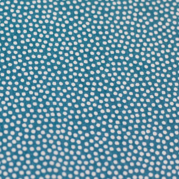 Baumwolle Dotty Petrol/Weiß by Swafing
